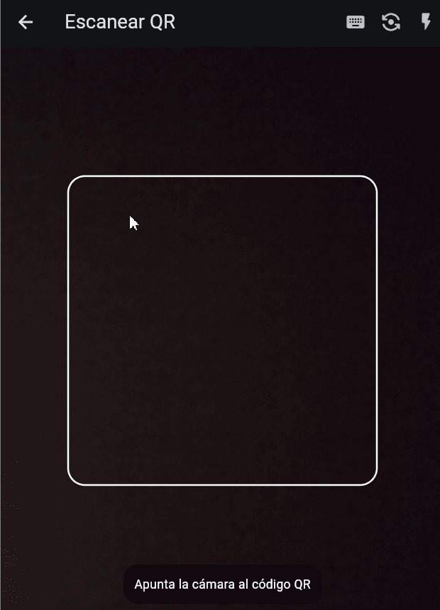 App del guardia de CondoPass escaneando el código QR de una visita